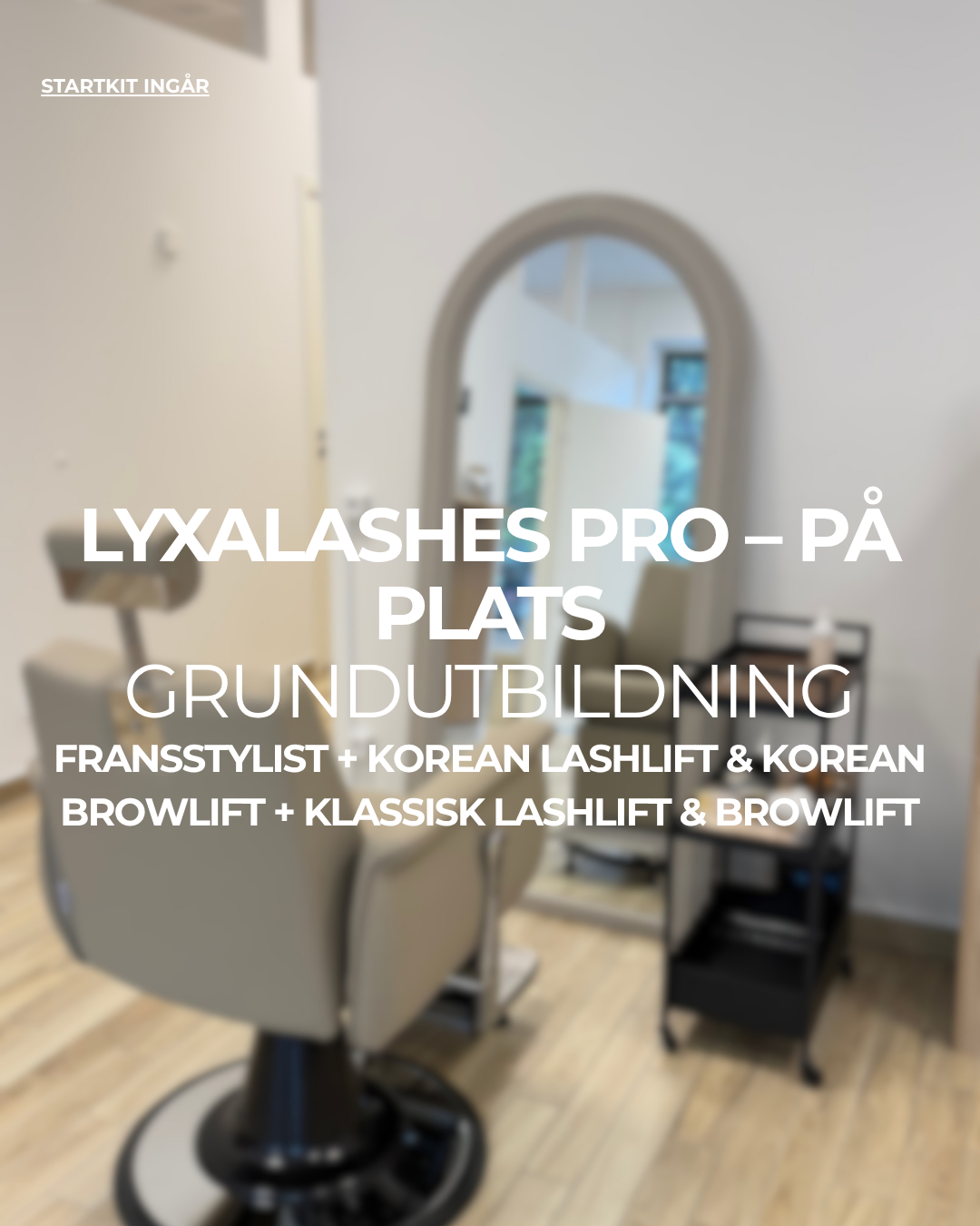 Fransstylist + Korean Lashlift & Browlift + Klassisk Lashlift & Browlift på plats