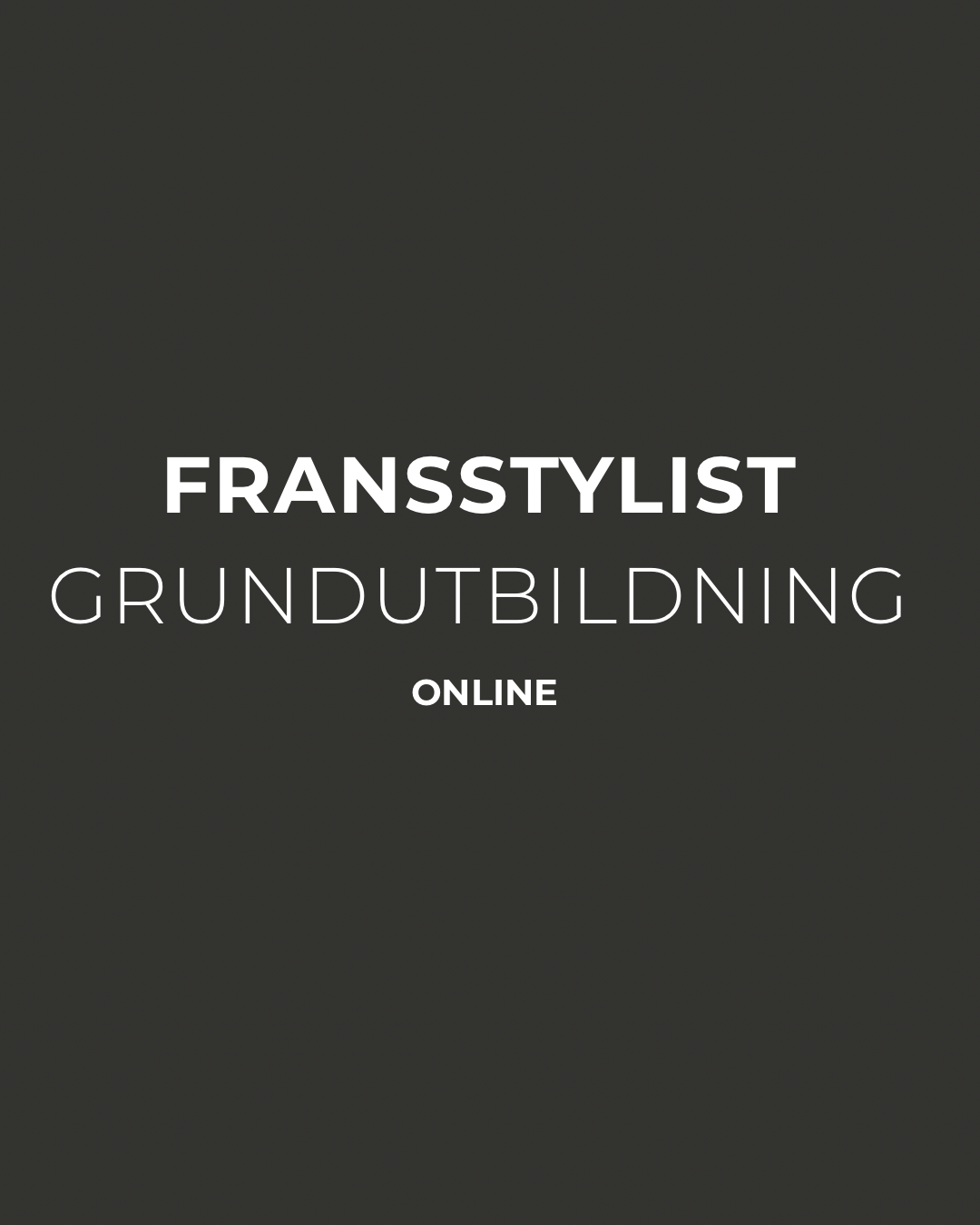 Grundutbildning fransstylist online