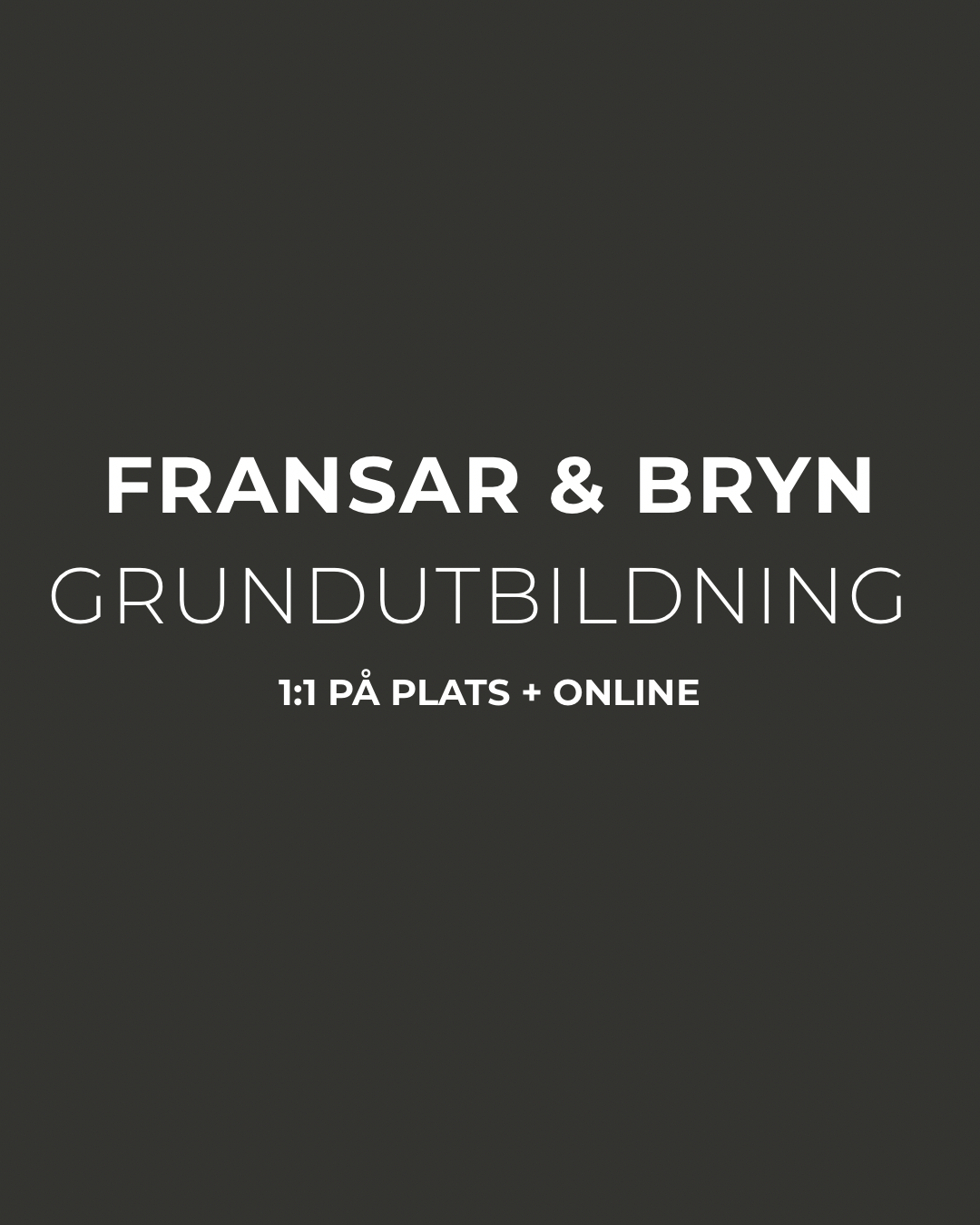 Grundutbildning fransar och bryn