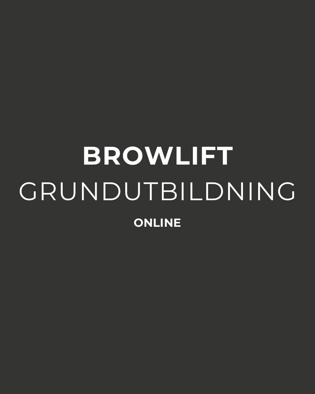 Browlift Utbildning Online