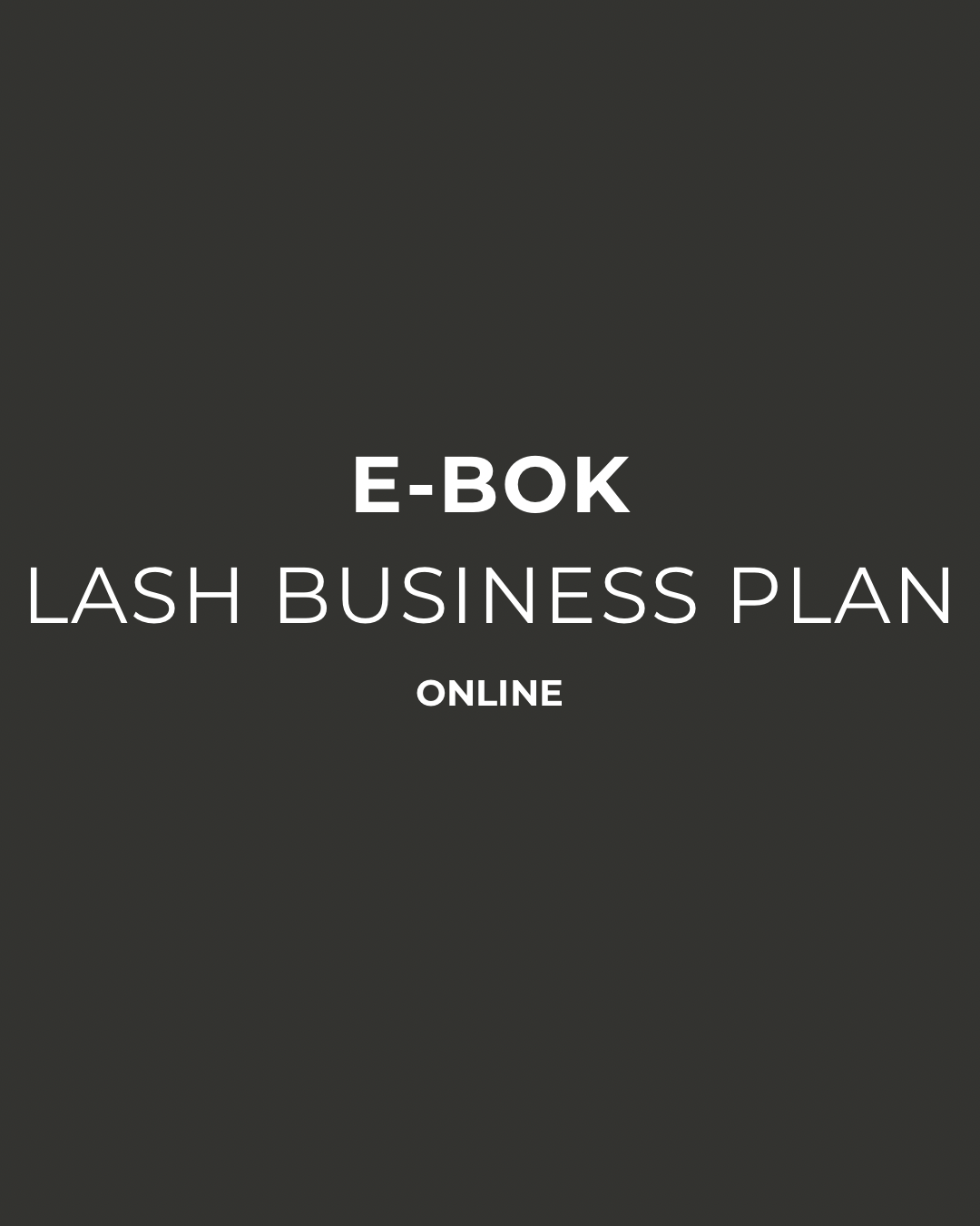The Lash Business Planner